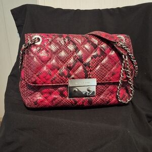 Michael Kors python Embossed Shoulder Bag